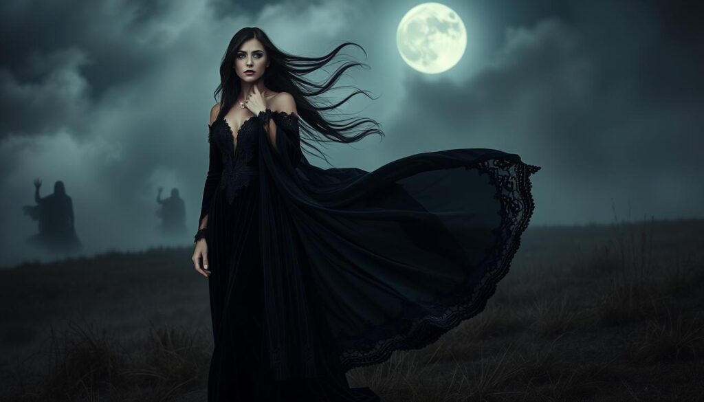 Gothic heroine with supernatural abilities